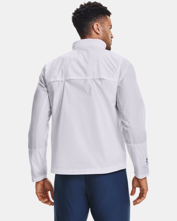 Men's UA Storm Accelerate Pro Shell Jacket, White, pdpMainDesktop image number 1